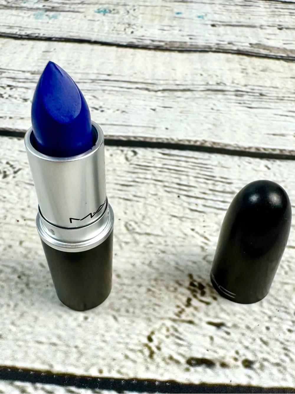 MAC Limited Edition Matte Lipstick “Midnight Troll” - Blue